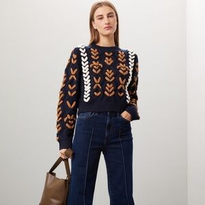 Jason Wu Braided Pullover Sweater